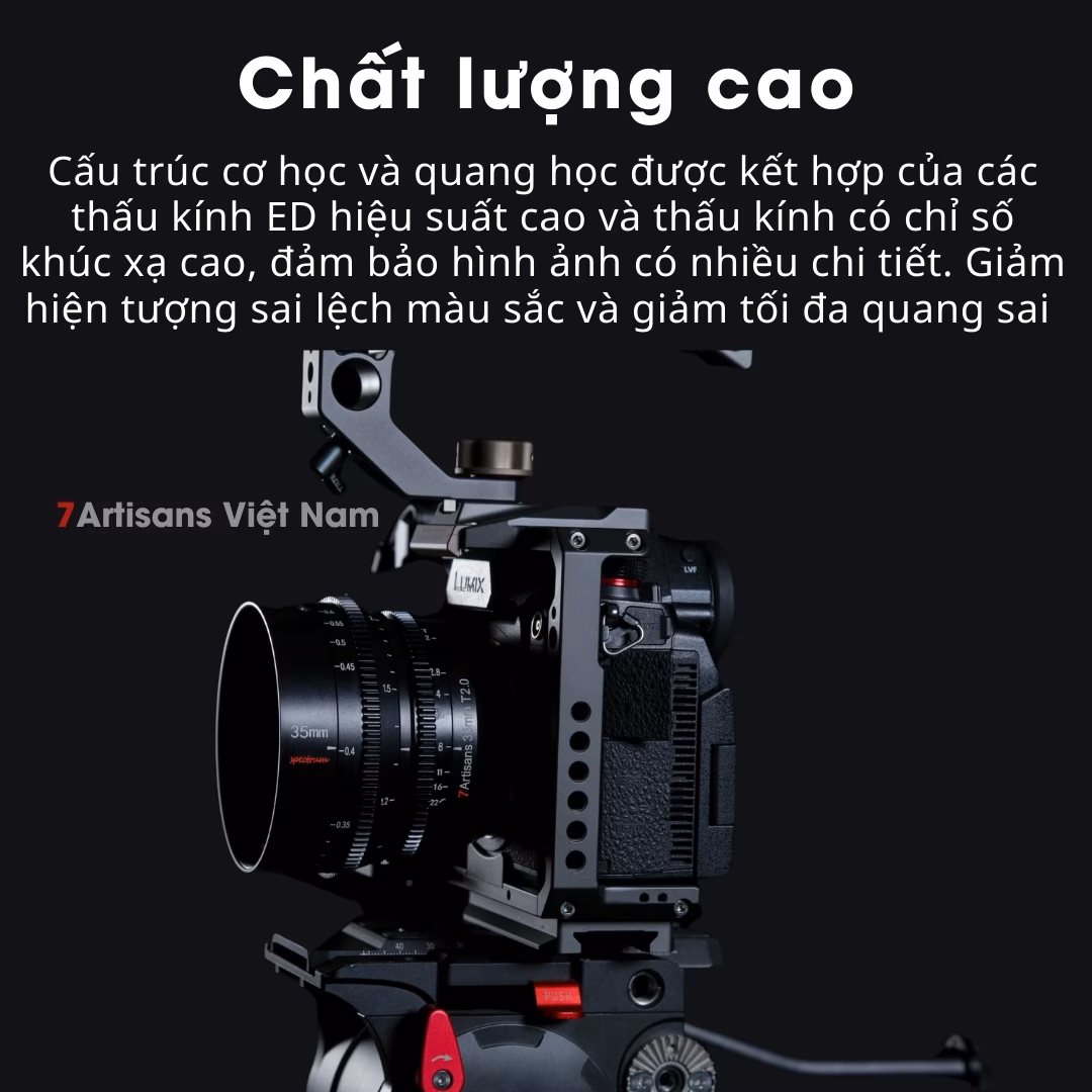 Bộ 4 lens quay phim 7Artisans Spectrum Cinema Lenses for Full-Frame 14mm T2.9, 35mm T2.0, 50mm T2.0, 85mm T2.0