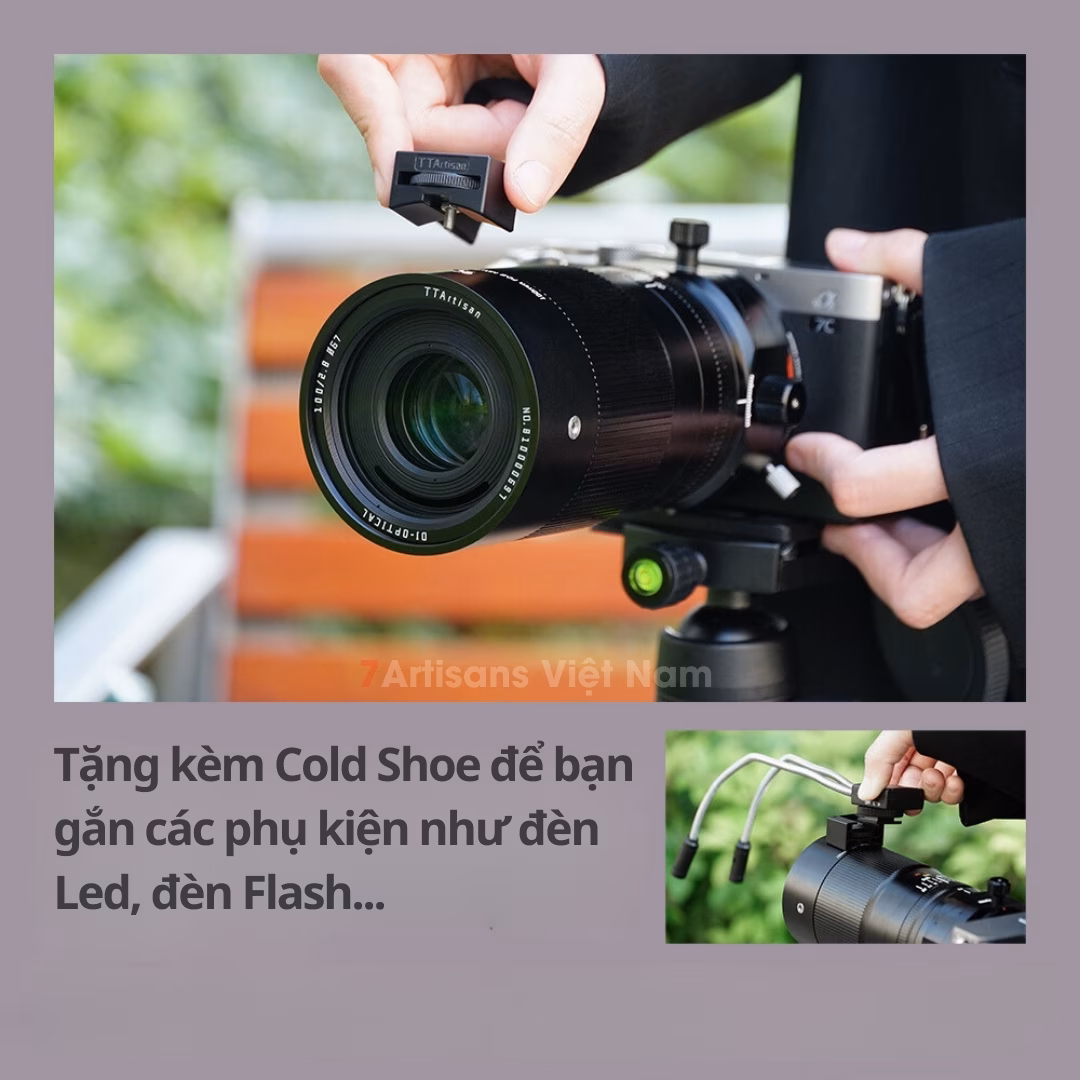 TTArtisan 100mm F2.8 Macro 2X kèm Tilt Shift