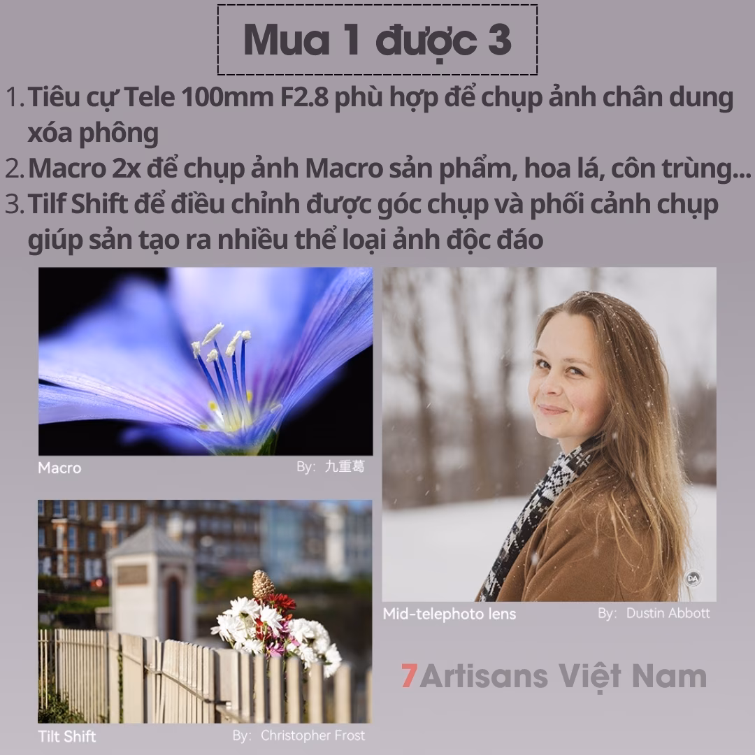 TTArtisan 100mm F2.8 Macro 2X kèm Tilt Shift