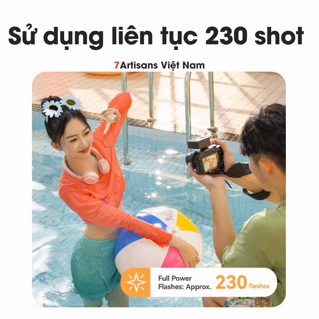 Đèn Flash Godox iM30 nhỏ gọn dùng cho mọi máy ảnh – Chế độ quang học S1/S2, nhiệt độ màu 6500K