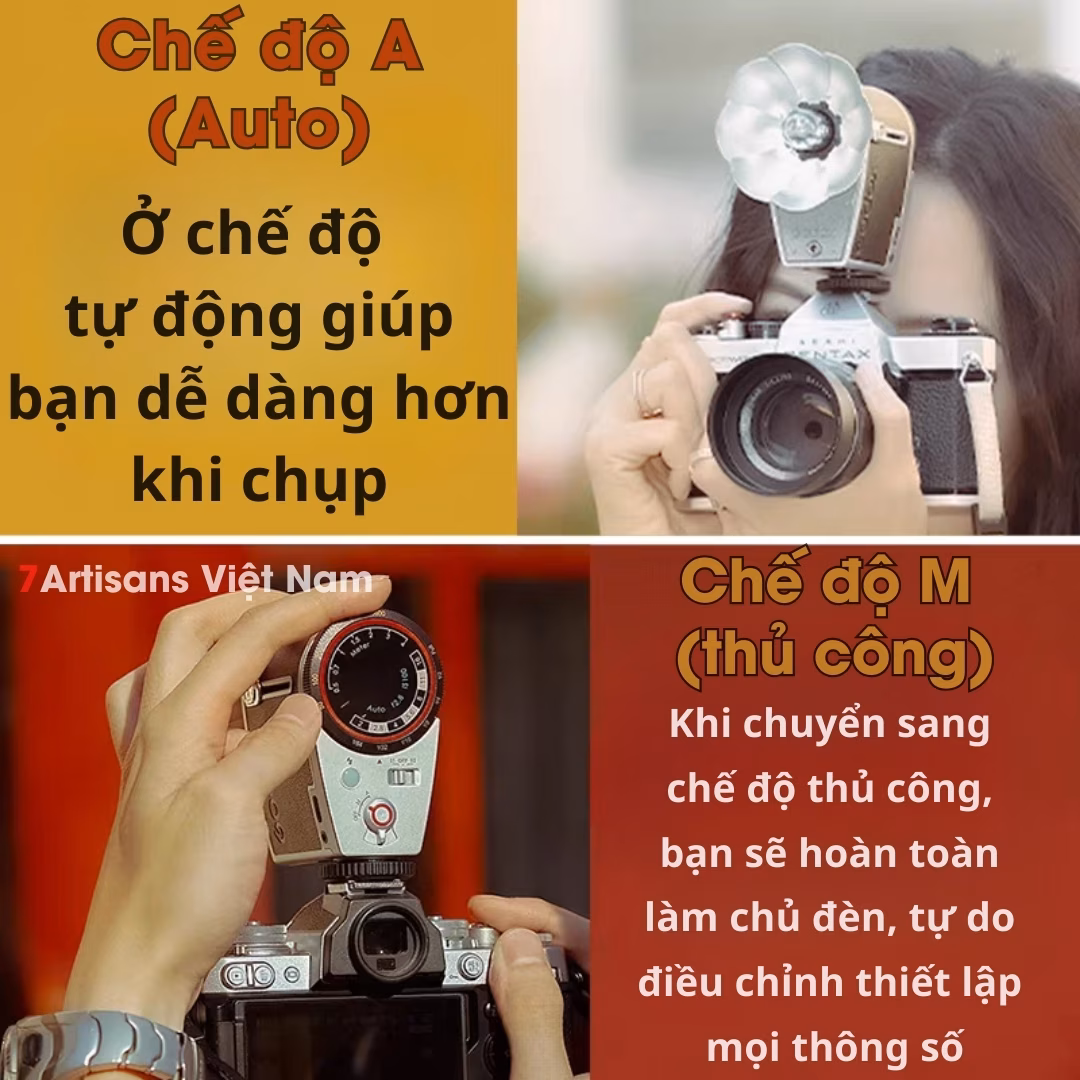 Đèn Flash Godox Lux Cadet Retro kèm tản sáng – Thiết kế cổ điển – Dùng cho nhiều loại máy ảnh khác nhau