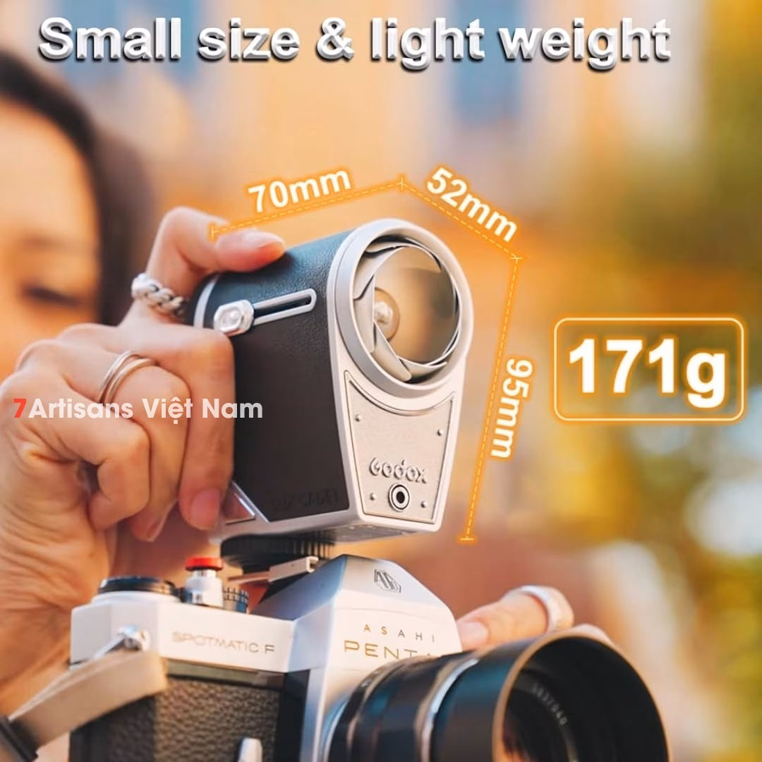Đèn Flash Godox Lux Cadet Retro kèm tản sáng – Thiết kế cổ điển – Dùng cho nhiều loại máy ảnh khác nhau