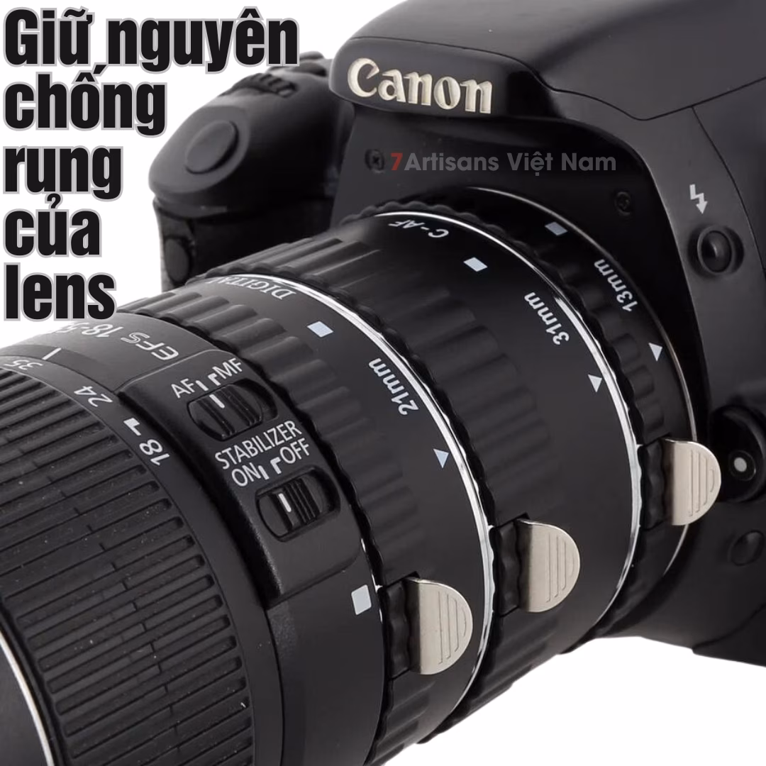 Combo 3 Tube Macro AF Meike MK-C-AF1-AL dành cho Máy Ảnh Canon DSLR Canon EF/EFs – Ngàm chụp Macro cho lens AF
