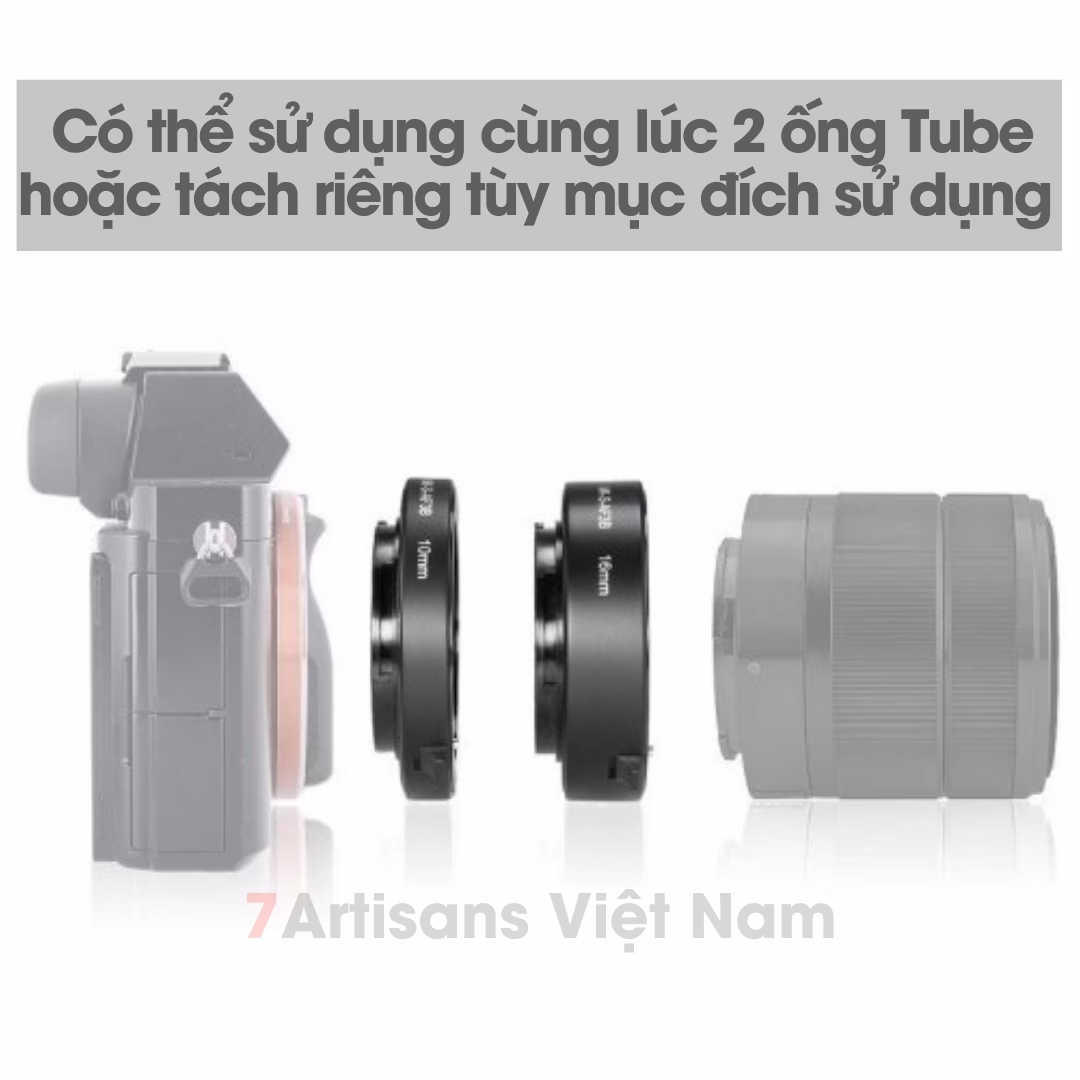 Bộ 2 Tube Macro AF Meike MK-F-AF3 dành cho Fujifilm, Sony, M4/3, Canon EOS M – Ngàm chụp Macro cho lens AF/MF