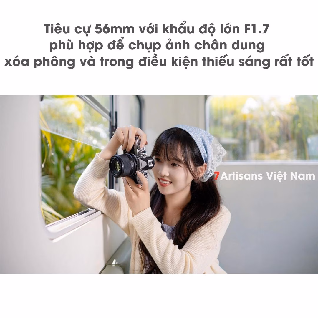 Viltrox AF 56mm F1.7 chuyên chân dung lấy nét tự động