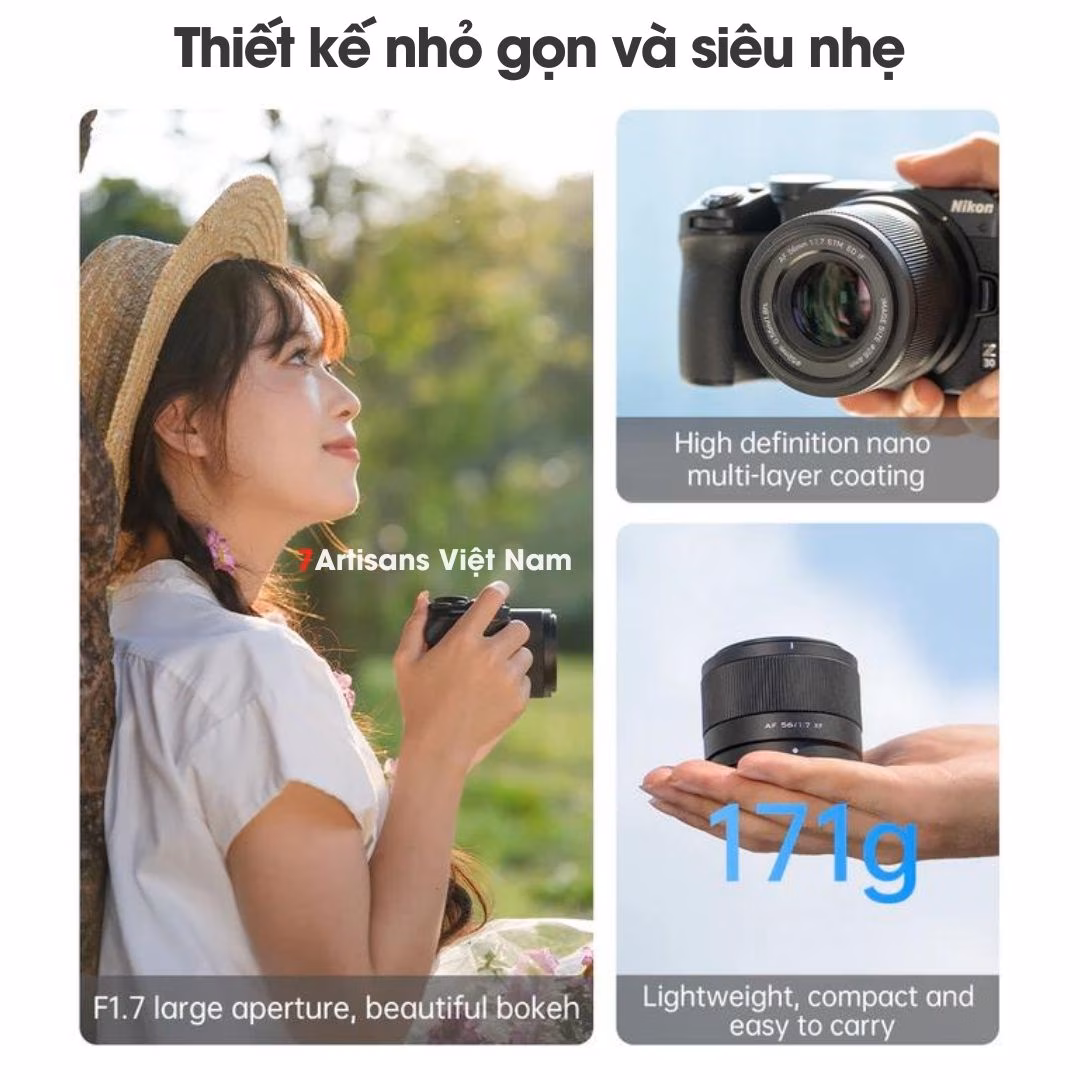Viltrox AF 56mm F1.7 chuyên chân dung lấy nét tự động