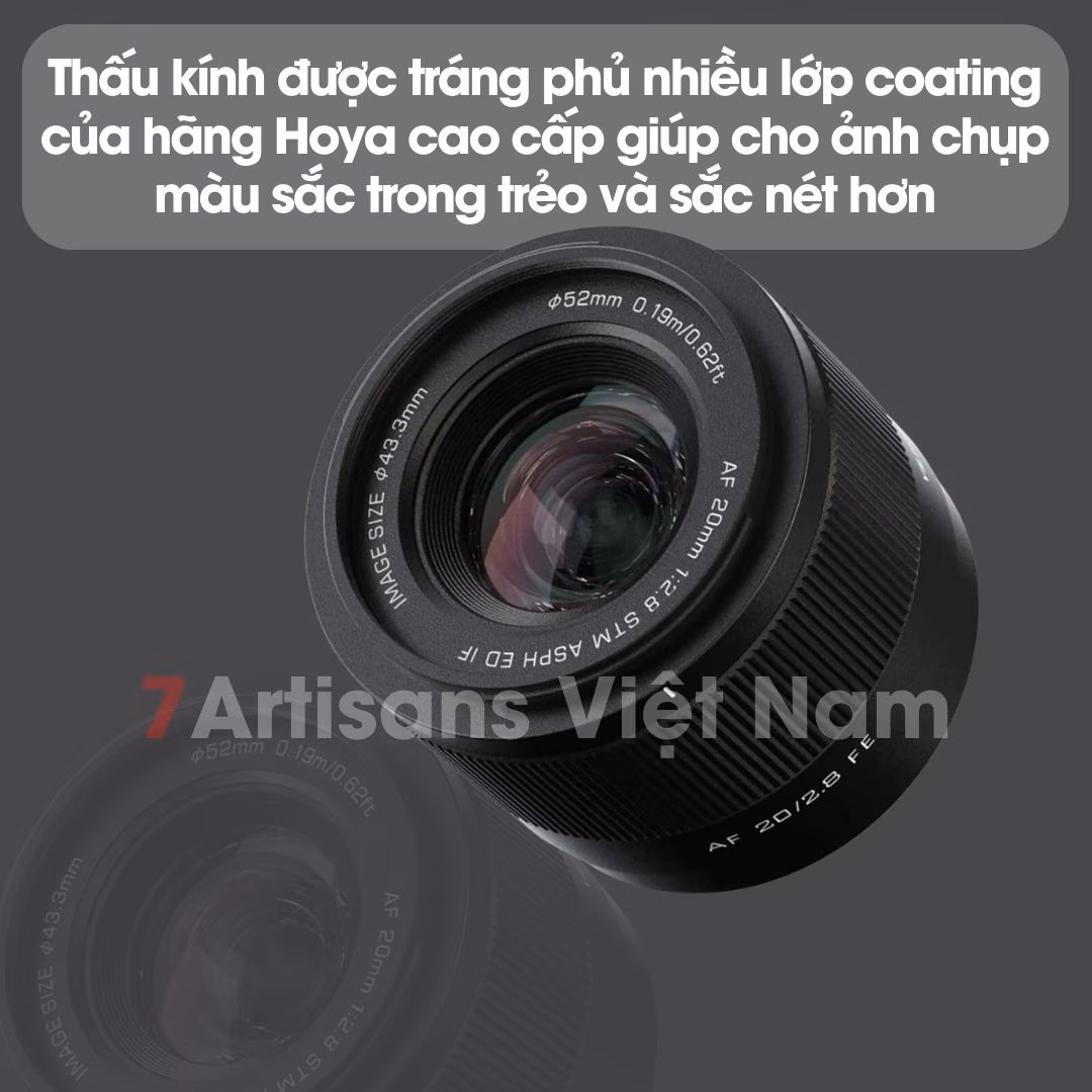 Viltrox 20mm F2.8 AF lấy nét tự động cho Full-Frame – Lens góc rộng