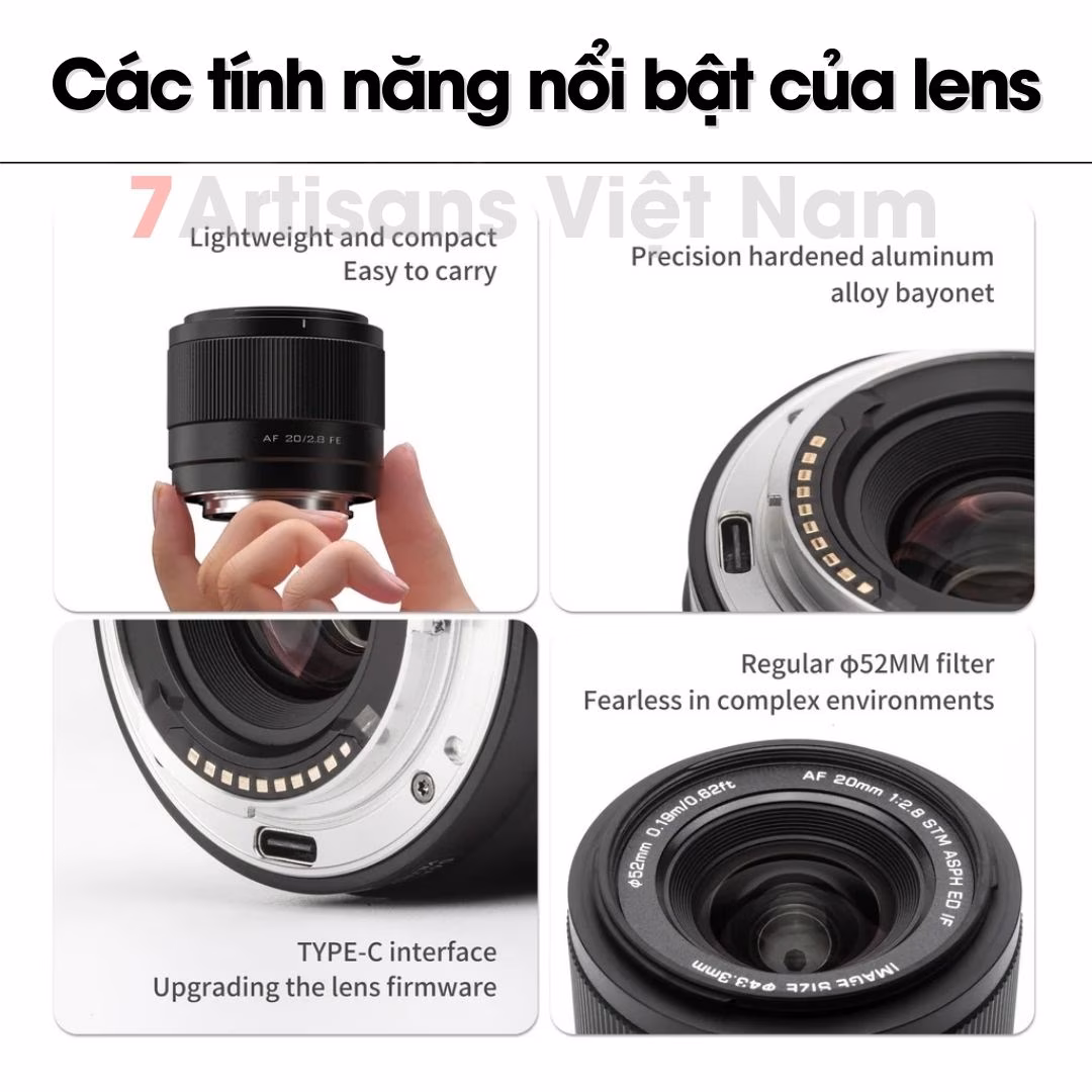Viltrox 20mm F2.8 AF lấy nét tự động cho Full-Frame – Lens góc rộng