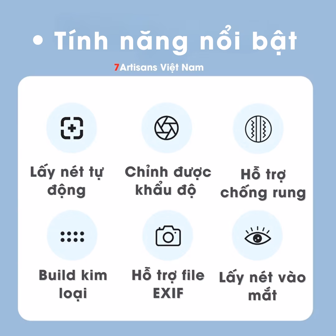 Ngàm chuyển 7Artisans EF-SE dùng cho máy ảnh Sony- Gắn các lens ngàm Canon EF/EFs