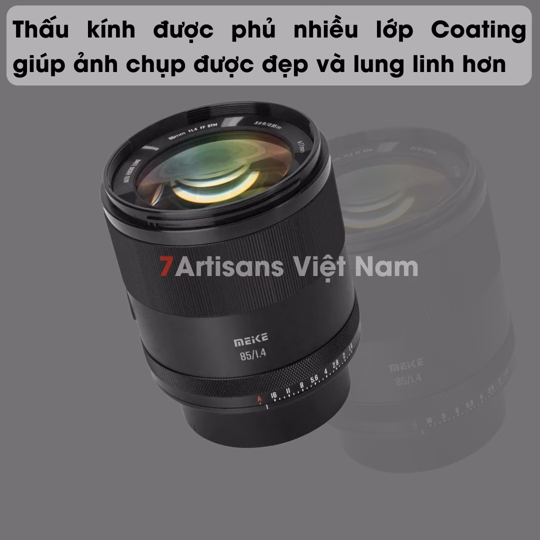 Meike 85mm F1.4 Auto Focus Full-Frame lấy nét tự động