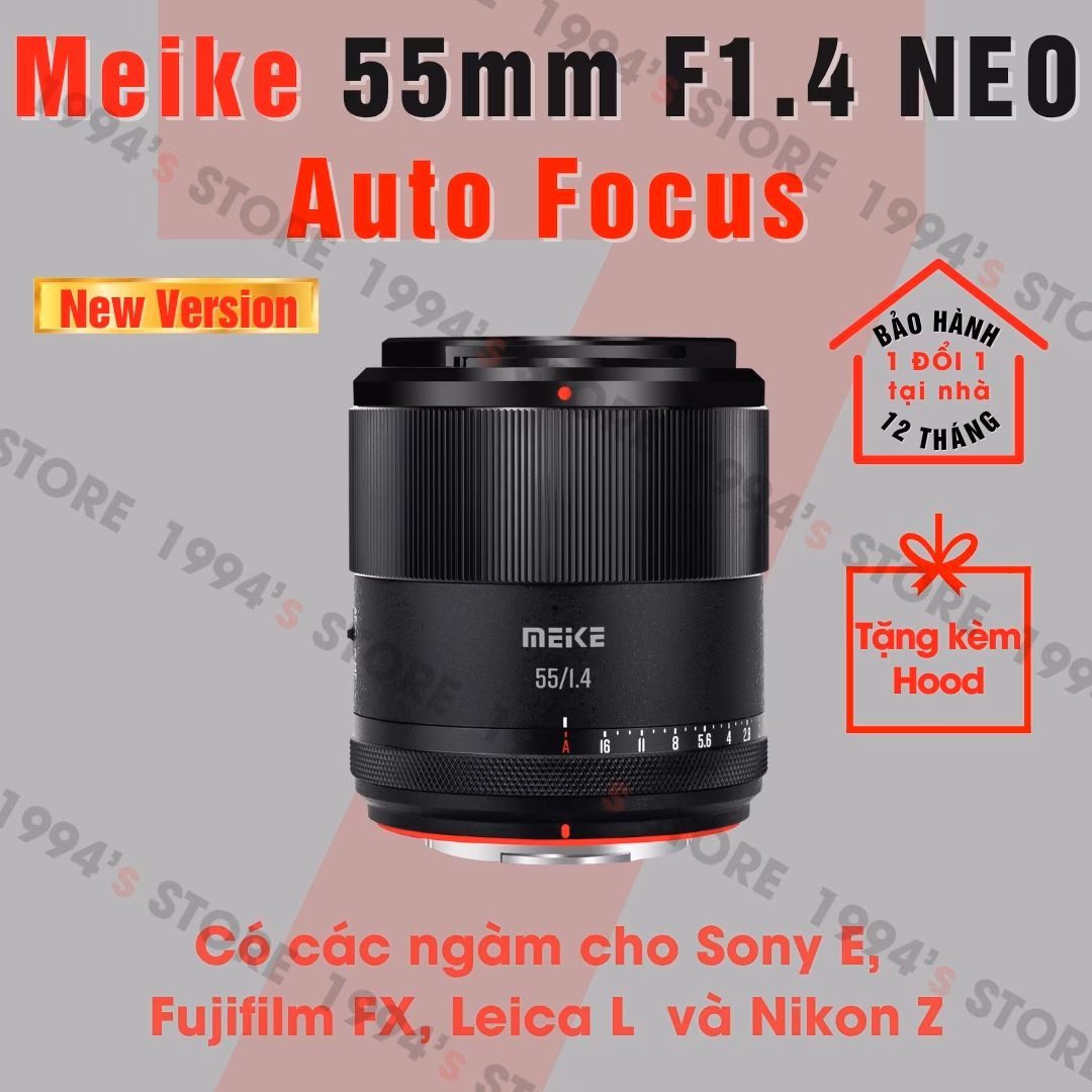 Meike 55mm F1.4 NEO có lấy nét tự động – Lens chân dung xóa phông
