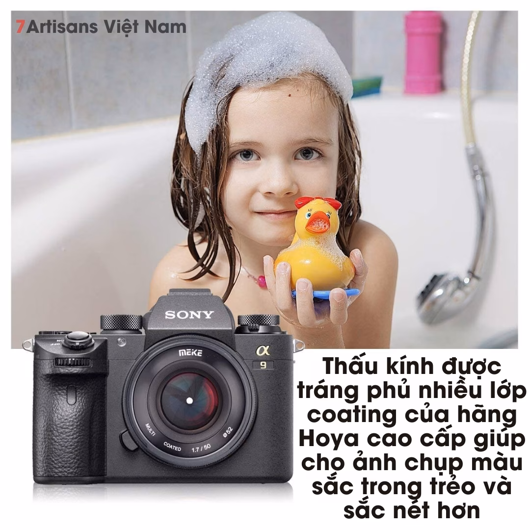 Meike 50mm F1.7 Full-Frame và Crop