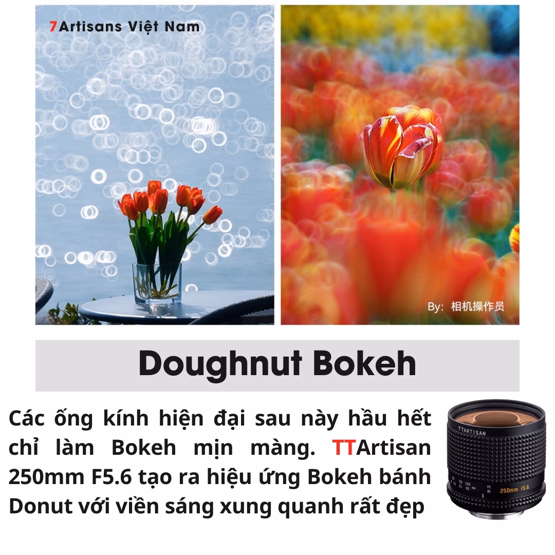 TTArtisan 250mm F5.6 Reflex Doughnut Bokeh Full-Frame – Lens siêu chân dung xóa phông giá rẻ – Bokeh lung linh