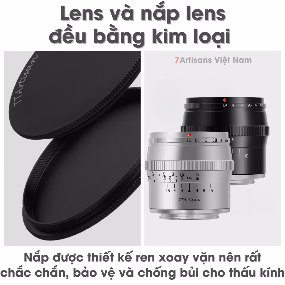 TTArtisan 50mm F1.2 chân dung xóa phông