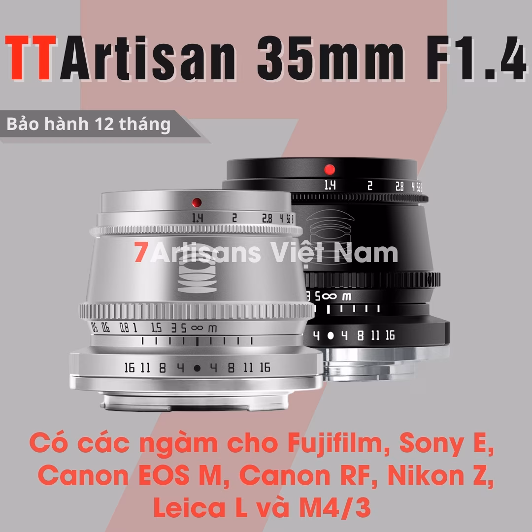 TTArtisan 35mm F1.4 – Phù hợp chụp chân dung và đa dụng