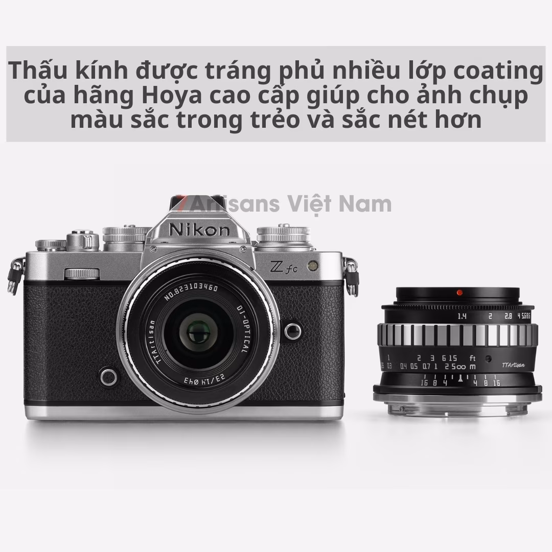 TTArtisan 23mm F1.4 góc rộng đa dụng khẩu lớn