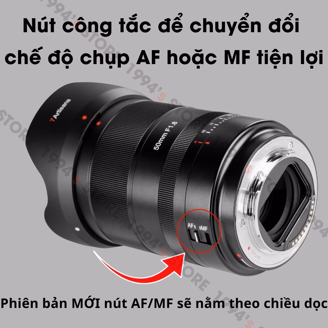 7Artisans AF 50mm F1.8 Auto Focus dành cho Full-Frame