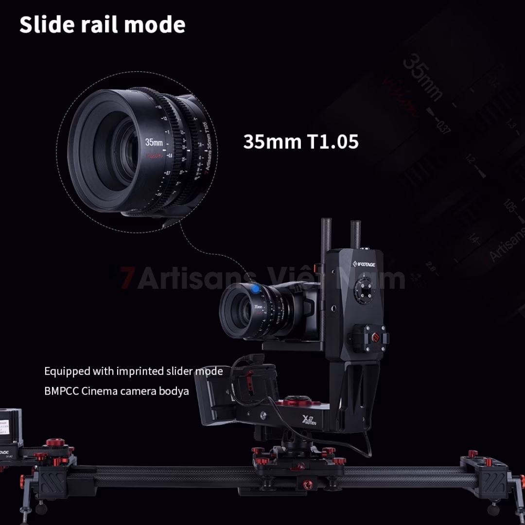 7Artisans 35mm T1.05 Vision Cine Lens cho Crop APS-C