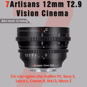 7Artisans 12mm T2.9 Vision Cine – Lens siêu rộng