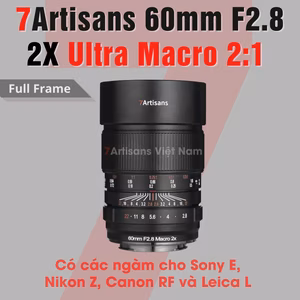 7Artisans 60mm F2.8 2X Ultra Macro 2:1