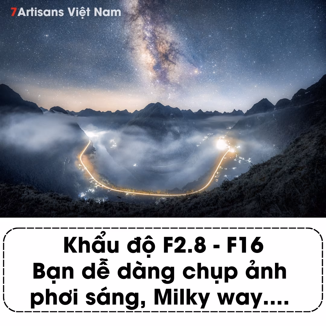 7Artisans 10mm F2.8 Fisheye Mark II cho máy ảnh Full-Frame