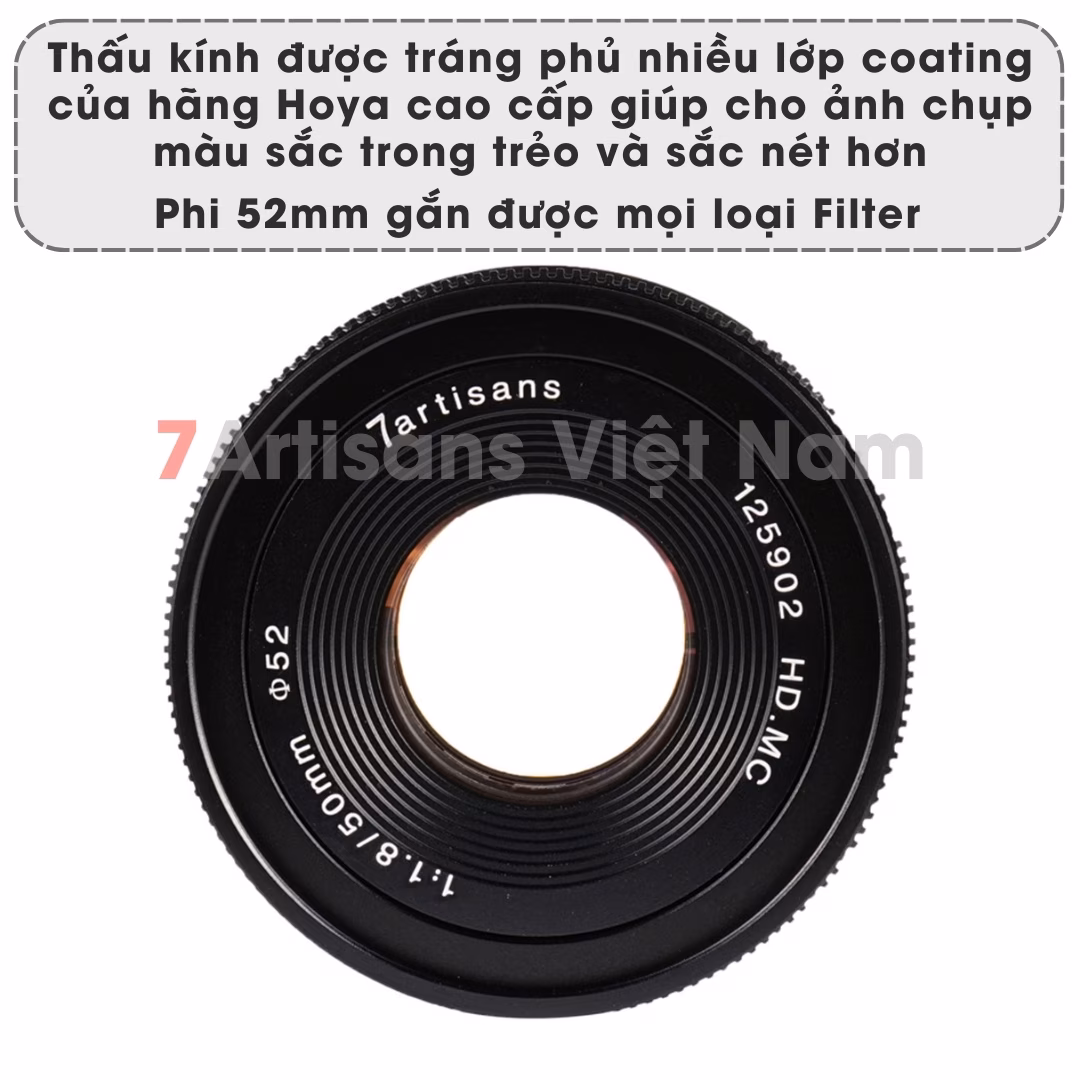 7Artisans 50mm F1.8 Mark II – Lens chân dung giá rẻ