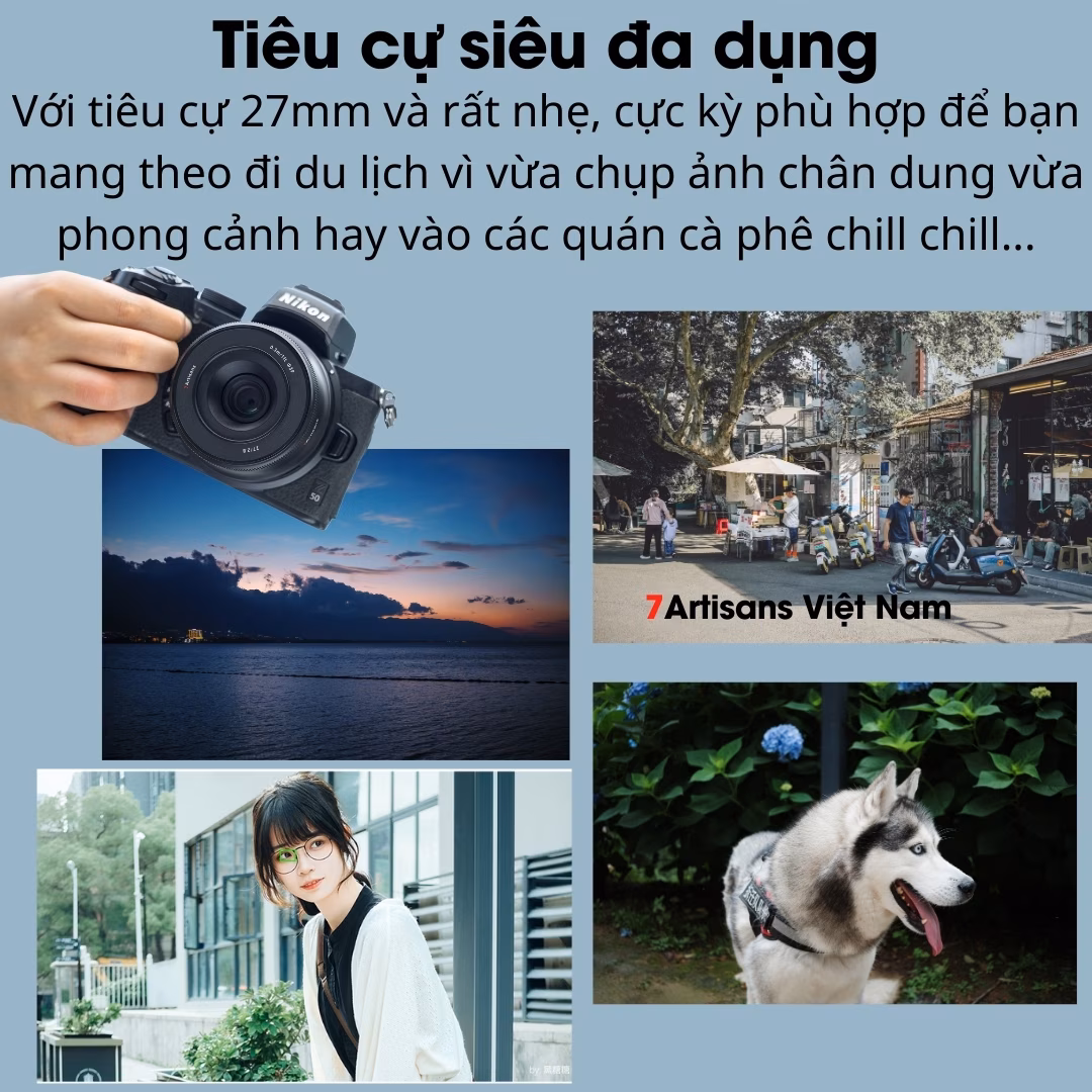 7Artisans AF 27mm F2.8 Auto Focus – Lấy nét tự động nhỏ gọn
