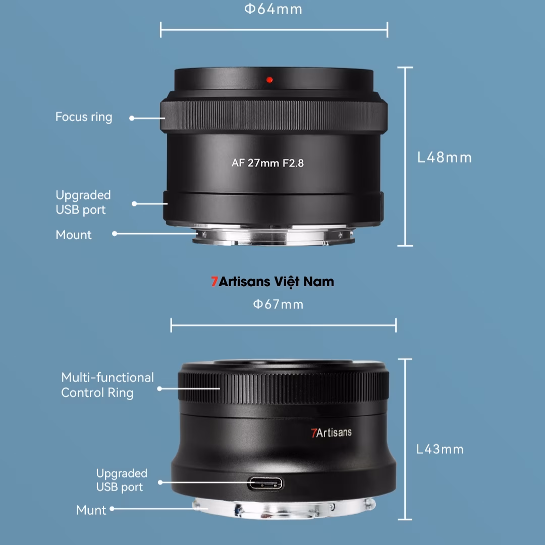 7Artisans AF 27mm F2.8 Auto Focus – Lấy nét tự động nhỏ gọn