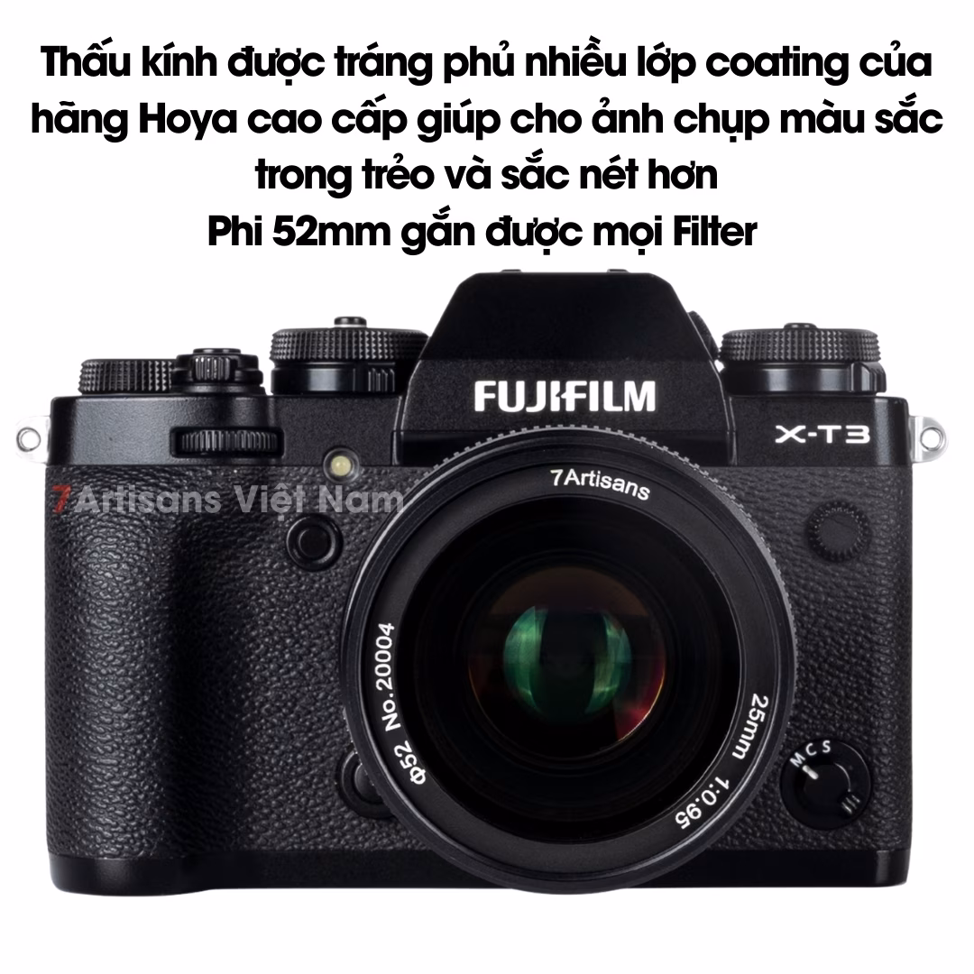 7Artisans 25mm F0.95 – Đa dụng khẩu độ lớn