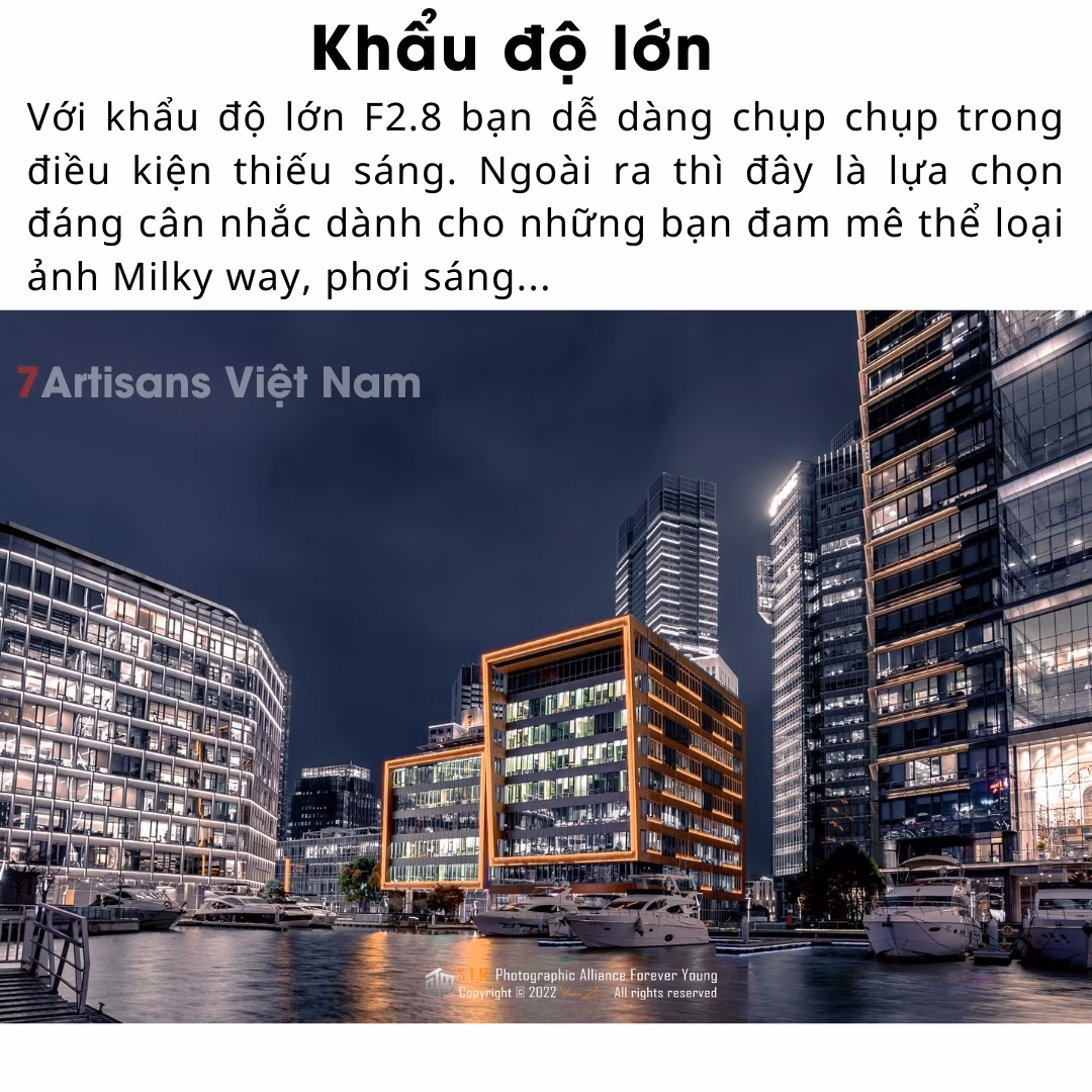 7Artisans 12mm F2.8 Mark II – Siêu rộng không méo