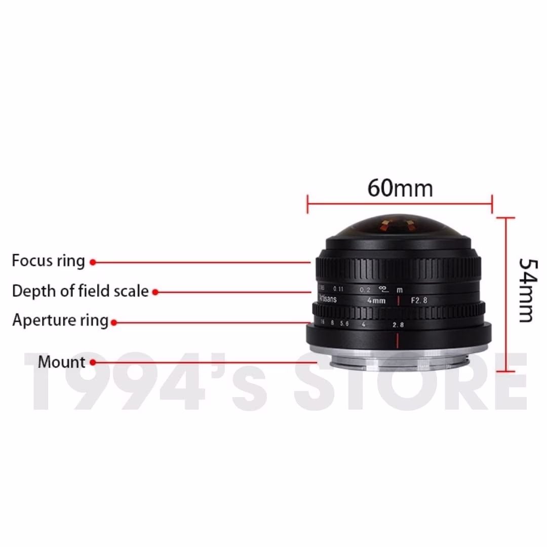 7Artisans 4mm F2.8 Circular Fisheye