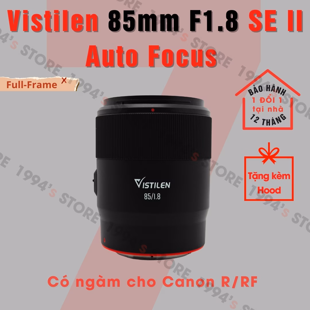 Vistilen 85mm F1.8 SE II Auto Focus – Lens chuyên chân dung for Full-Frame cho Canon R/RF