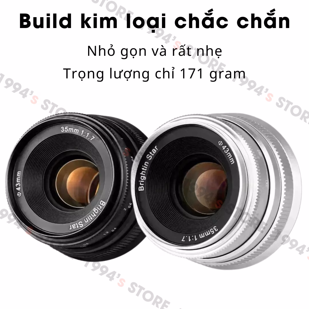 Brightin Star 35mm F1.7 - Lens đa dụng
