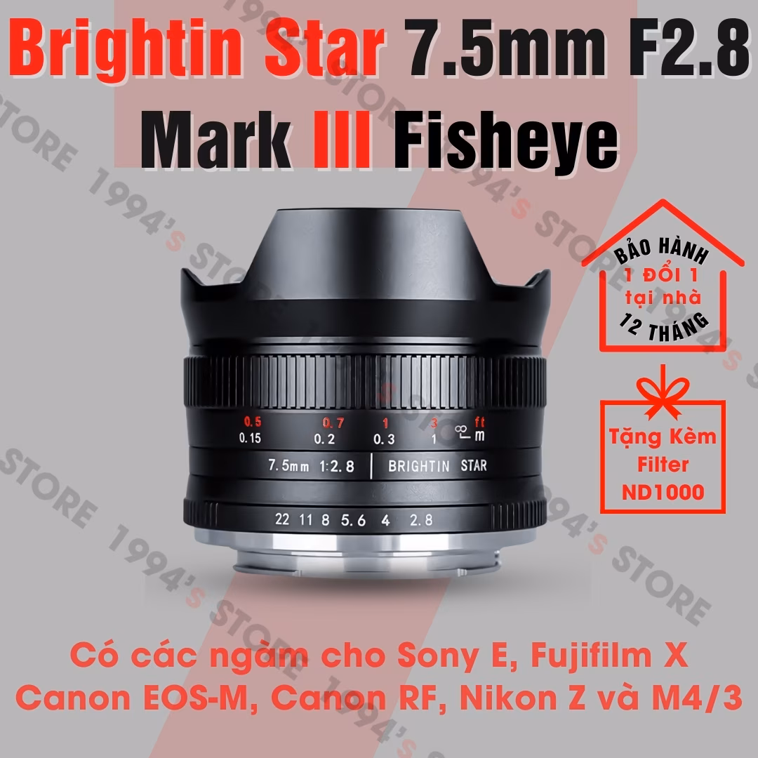 Brightin Star 9mm F5.6 Super Ultra Wide - Lens siêu rộng for Full-Frame