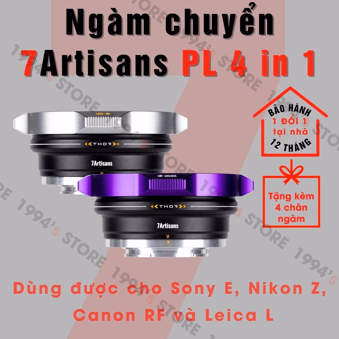 Ngàm chuyển 7Artisans PL 4 in 1 - Ngàm chuyển từ ngàm PL