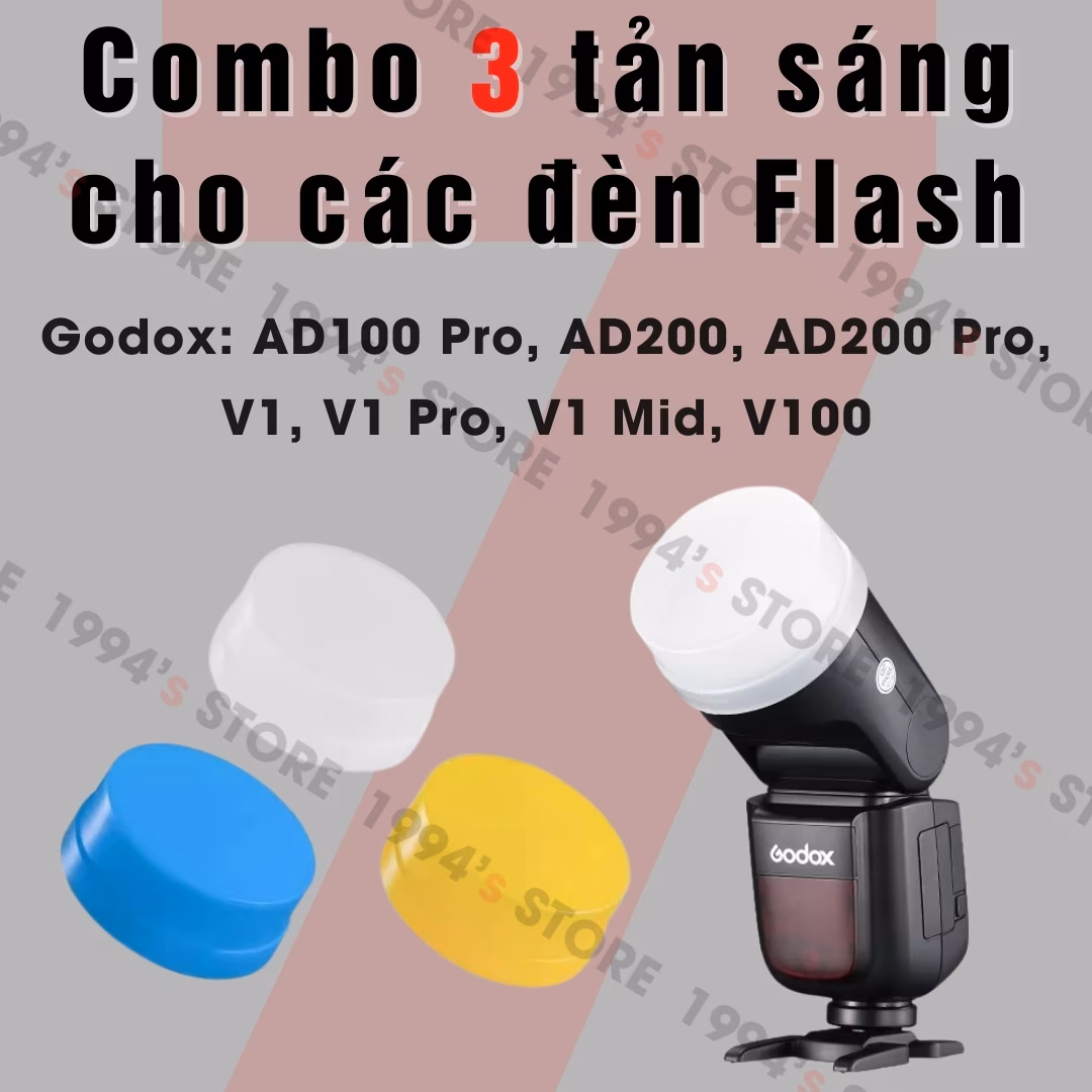 Tản sáng cho đèn Flash Godox: AD100 Pro, AD200, AD200 Pro, V1, V1 Pro, V1 Mid, V100