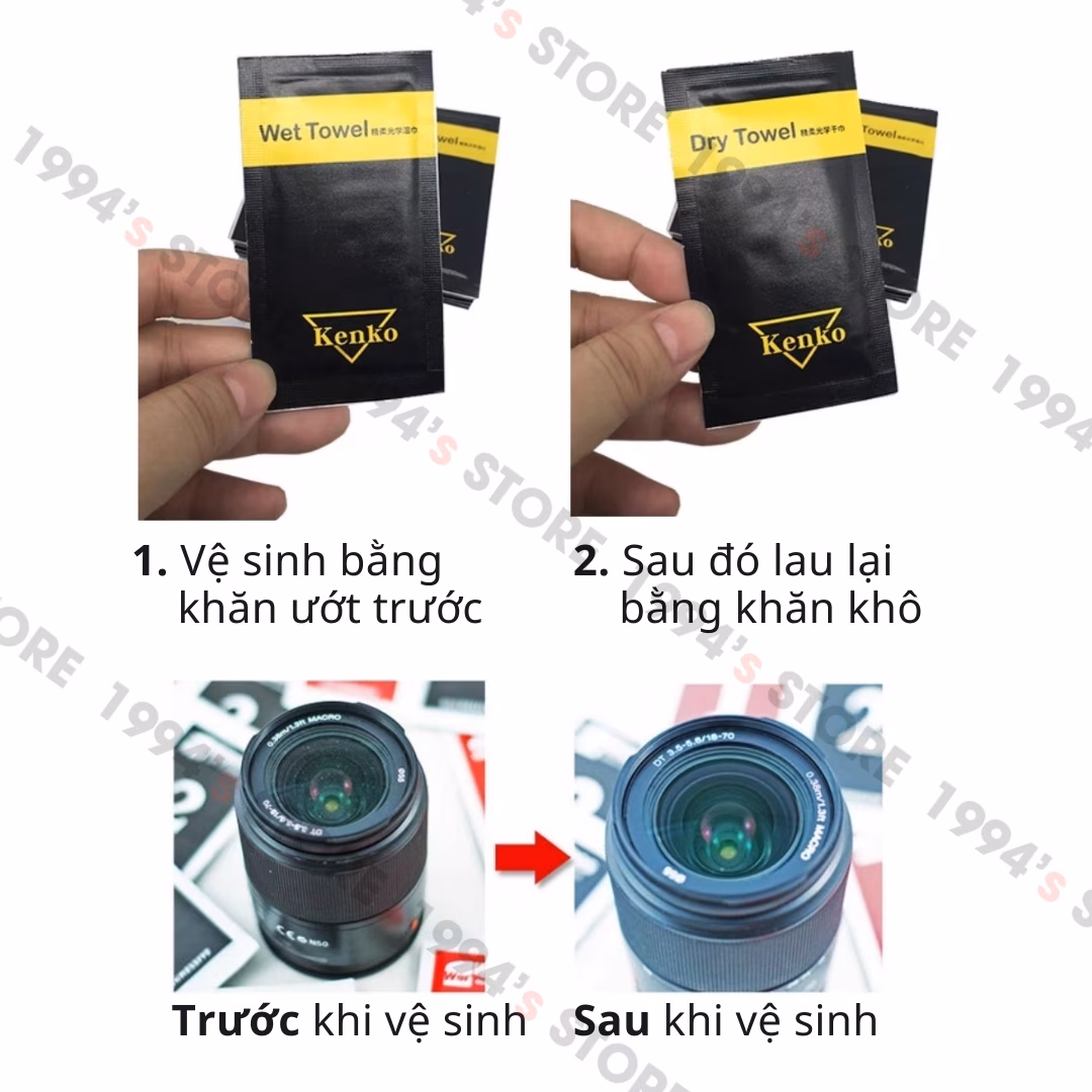 Khăn Kenko chuyên dụng để lau lens, ống kính máy ảnh