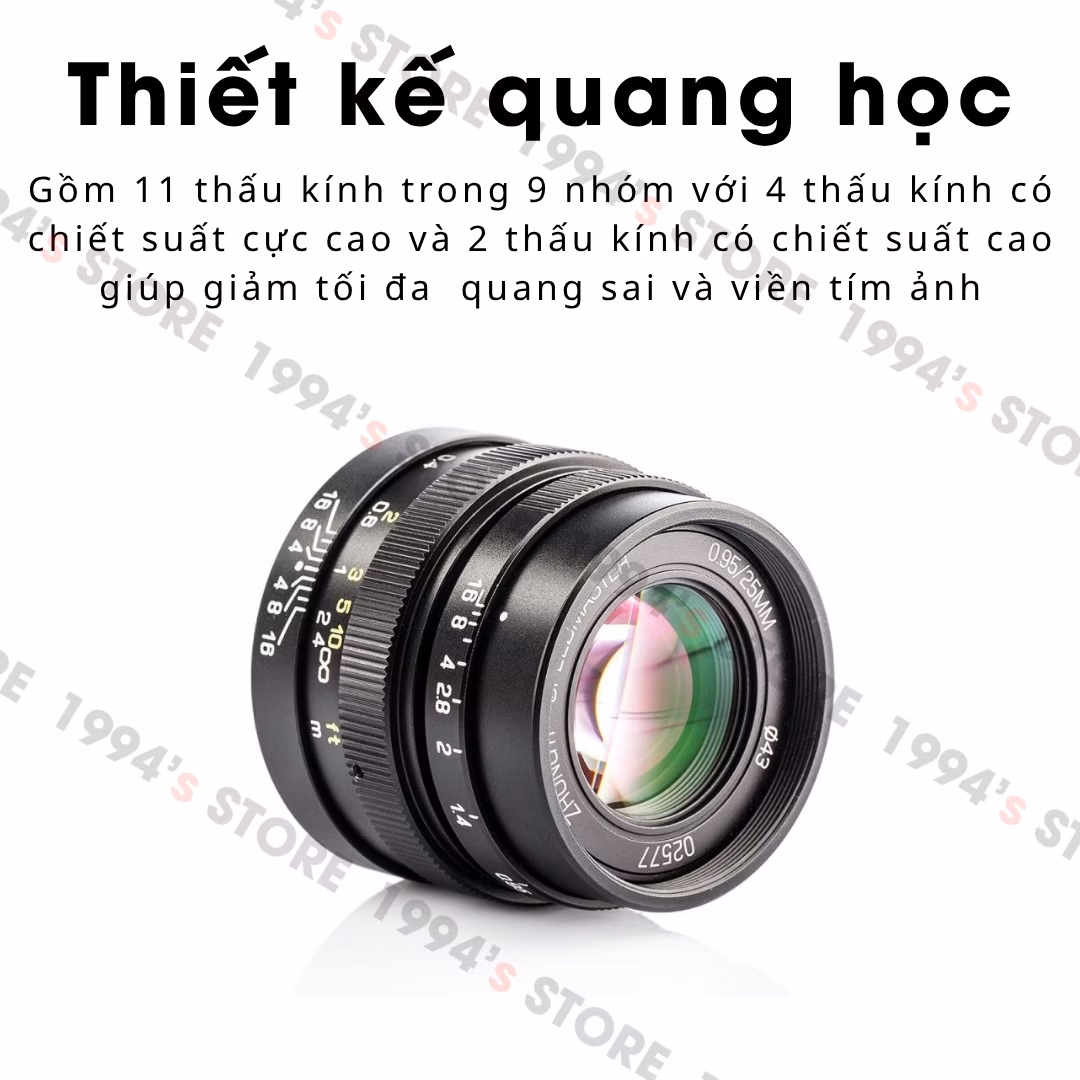 Mitakon Speedmaster 25mm F0.95 lens góc rộng cho ngàm M43