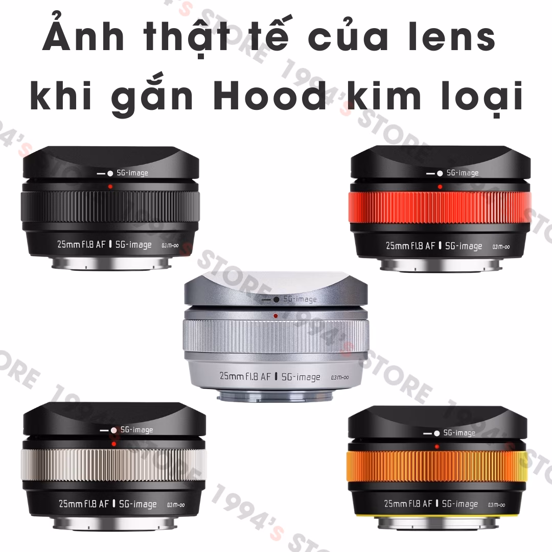 Nắp kim loại và Hood vuông kim loại chính hãng SG Image