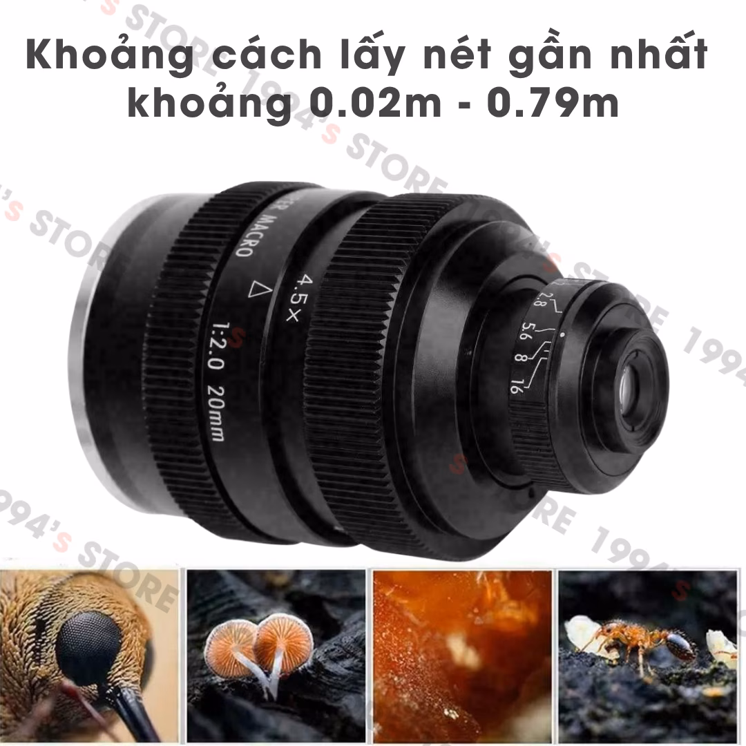 Mitakon Zhongyi 20mm F2.0 4.5x Super Macro 4:1