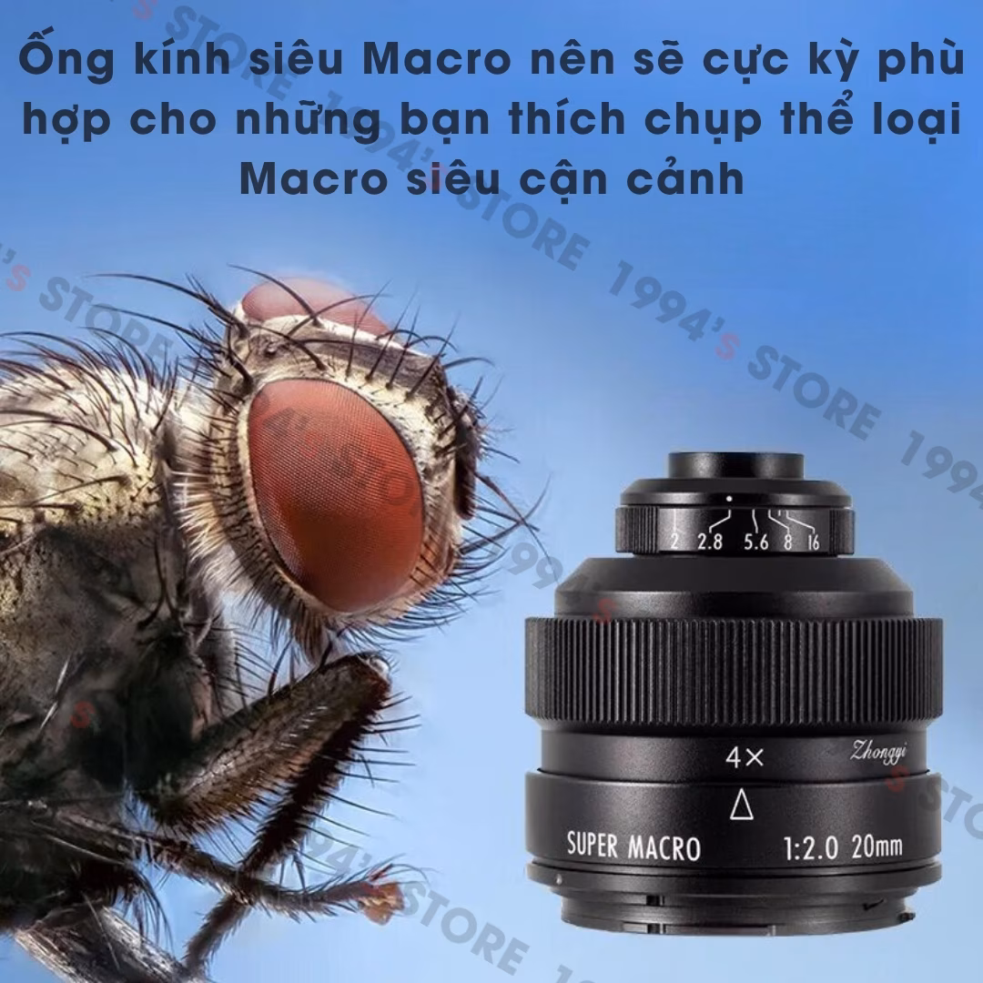Mitakon Zhongyi 20mm F2.0 4.5x Super Macro 4:1