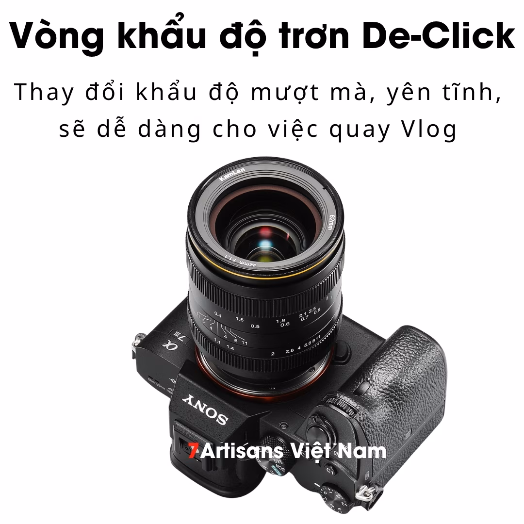 Kamlan 32mm F1.1 lens đa dụng, khẩu độ lớn