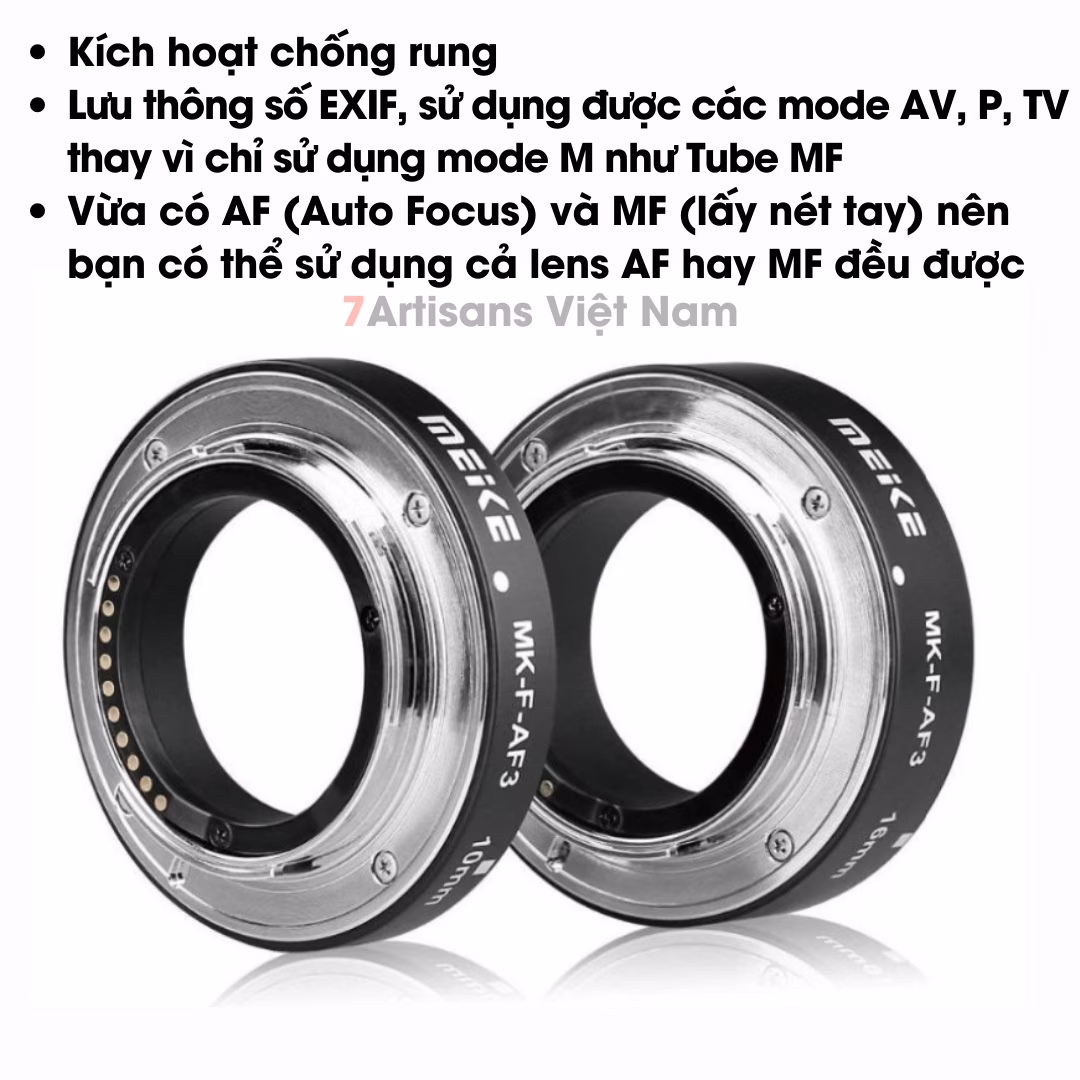 Combo 2 Tube Macro AF Meike MK-C-AF3