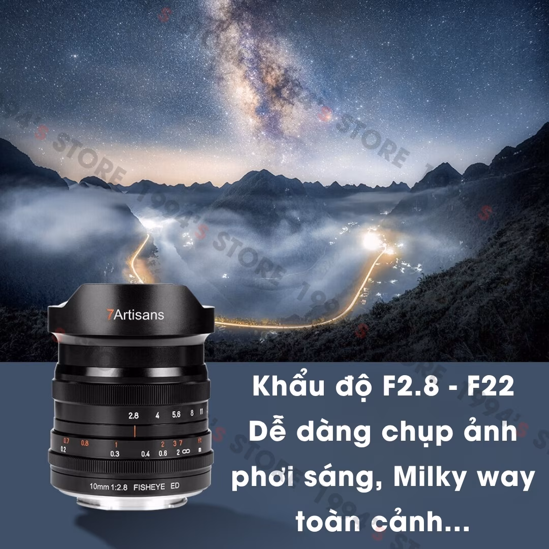 7Artisans 10mm F2.8 Fisheye bản New Version cho Full-Frame