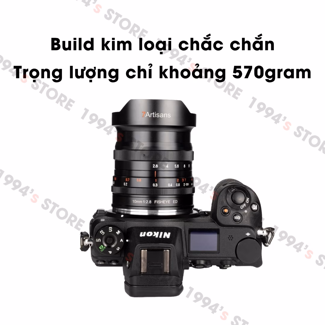 7Artisans 10mm F2.8 Fisheye bản New Version cho Full-Frame