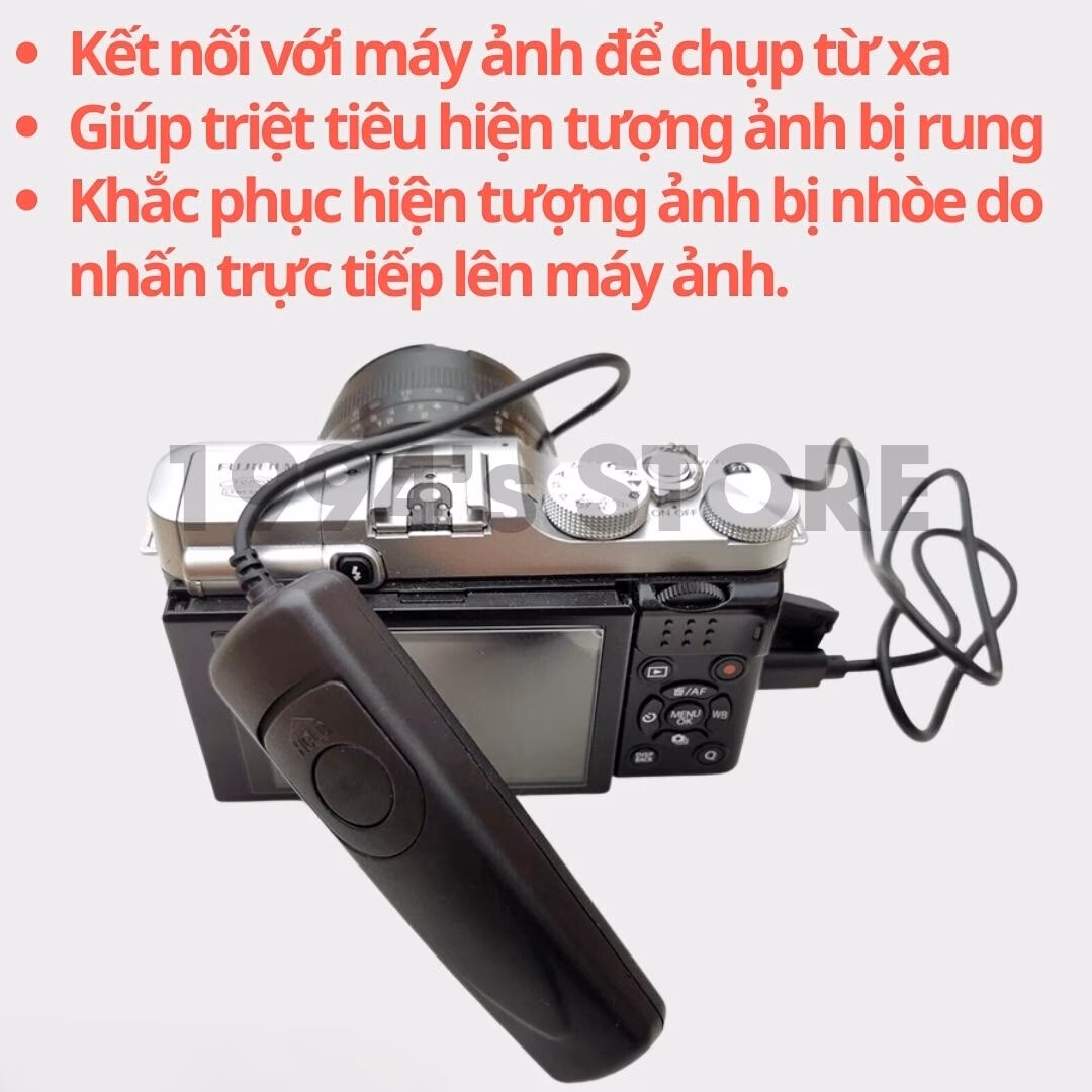 Dây bấm mềm Cuely RR-100 và RR-90 cho Fujfilm - Remote điều khiển máy ảnh Fujifilm