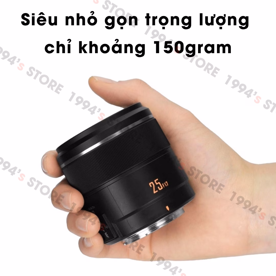 Yongnuo 25mm F1.7 Auto Focus -  Lens chân dung đa dụng dành cho ngàm M4/3