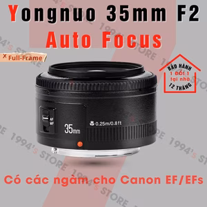 Yongnuo 35mm F2 AF Full-frame - Lens đa dụng dành cho Canon EF/EFs