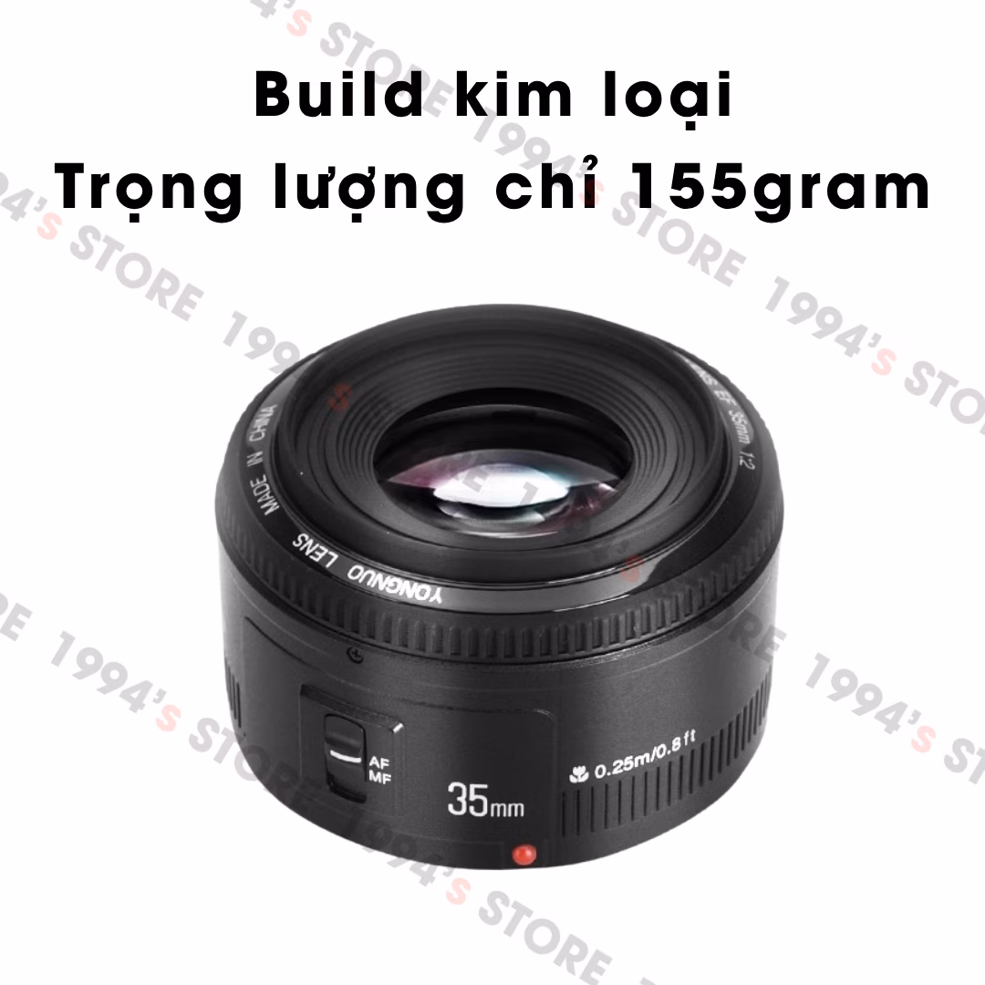 Yongnuo 35mm F2 AF Full-frame - Lens đa dụng dành cho Canon EF/EFs