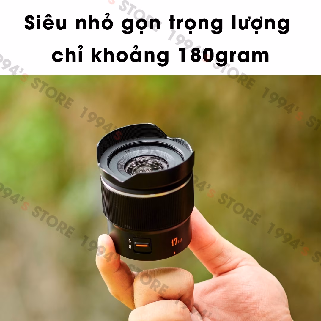 Yongnuo 17mm F1.7 Auto Focus -  Lens góc rộng đa dụng dành cho ngàm M4/3